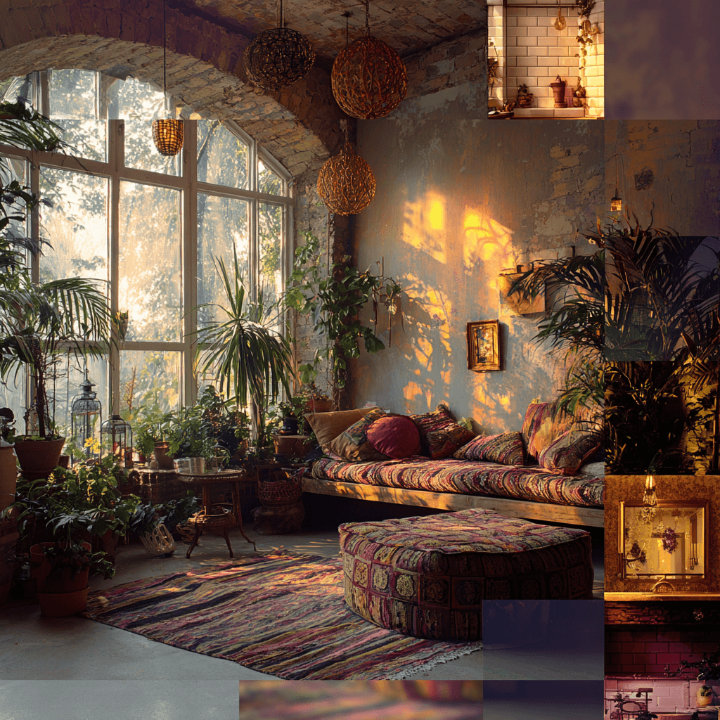 Interior design mood with sculptural warmth